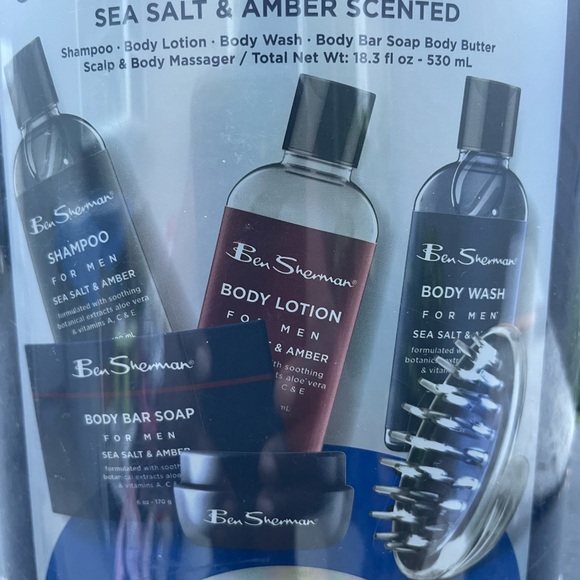 Mens Ben Sherman Sea Salt & Amber Complete Shower Gift Set - Picture 2 of 4